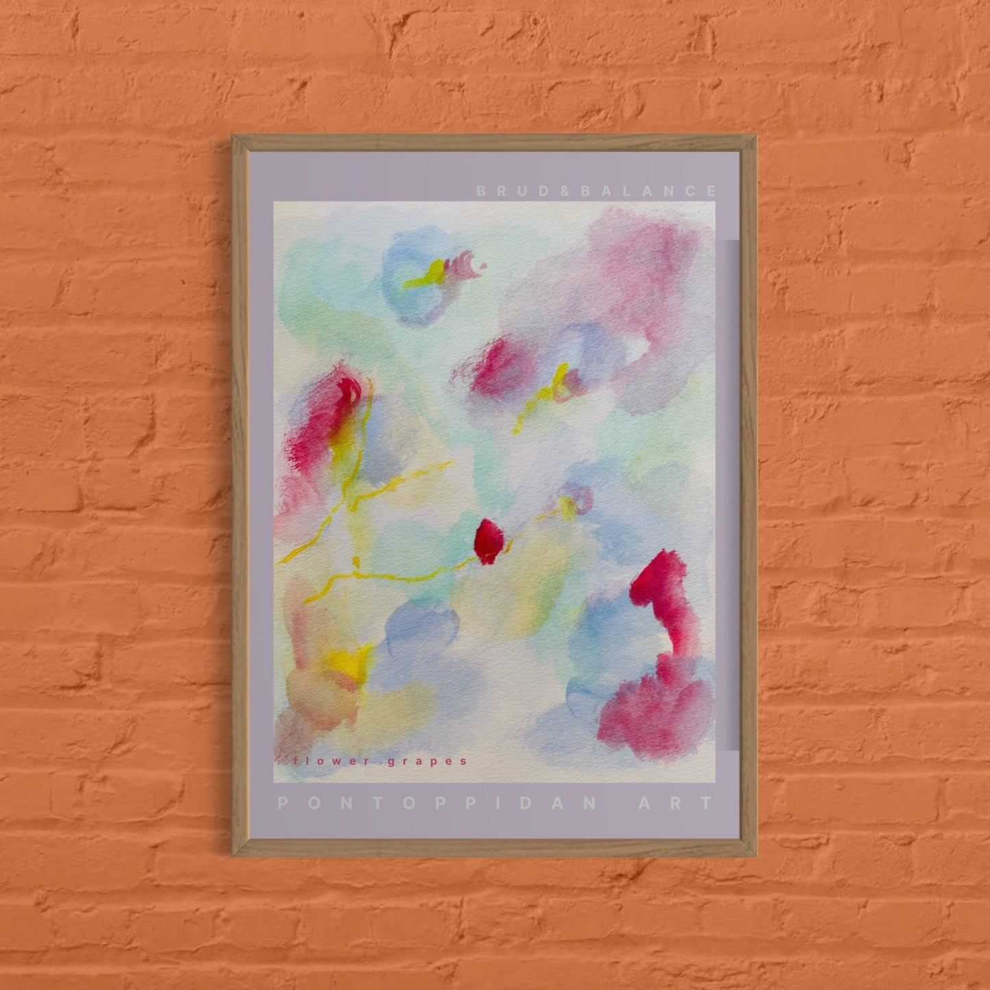 Flower grapes - Plakat - PONTOPPIDAN ART