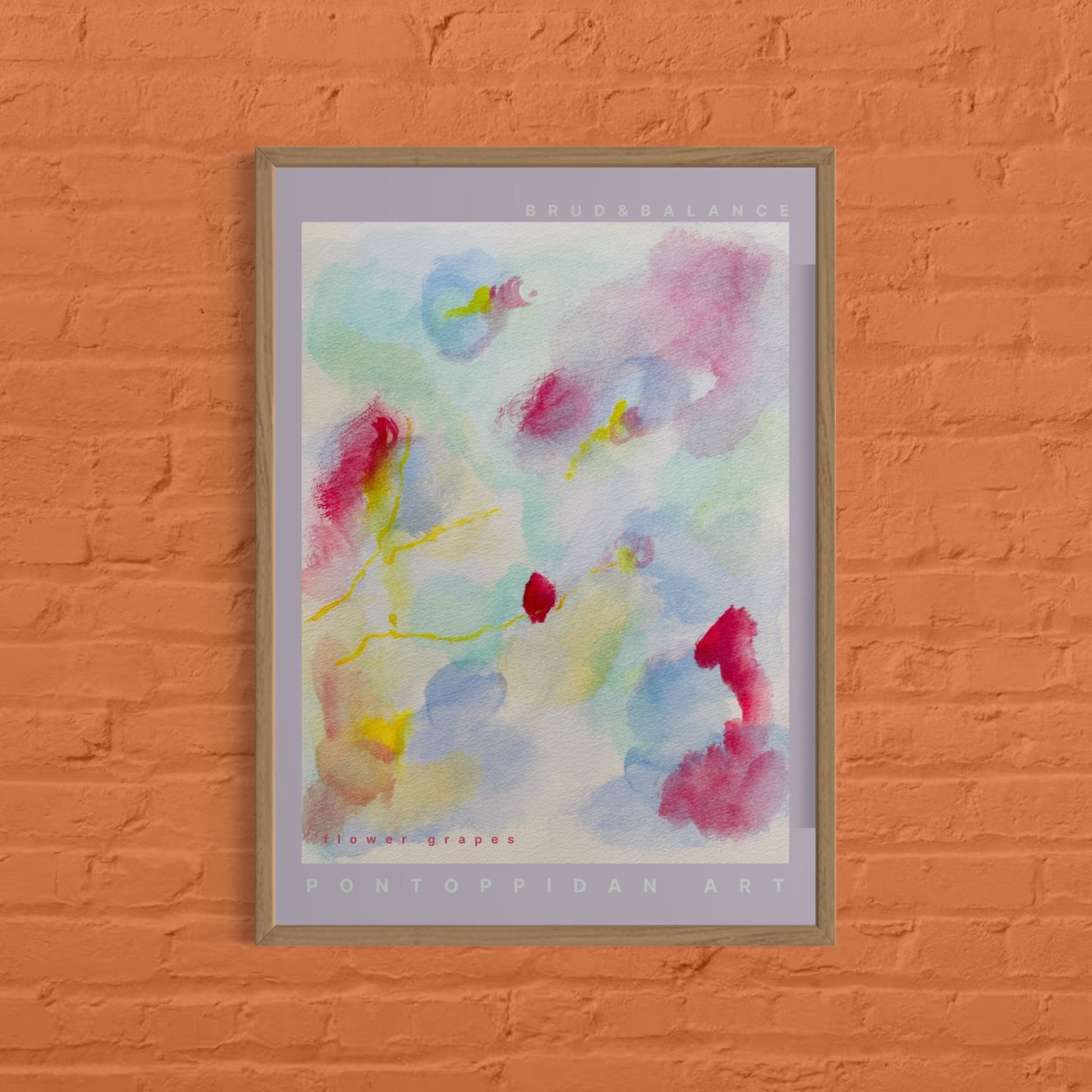 Flower grapes - Plakat - PONTOPPIDAN ART