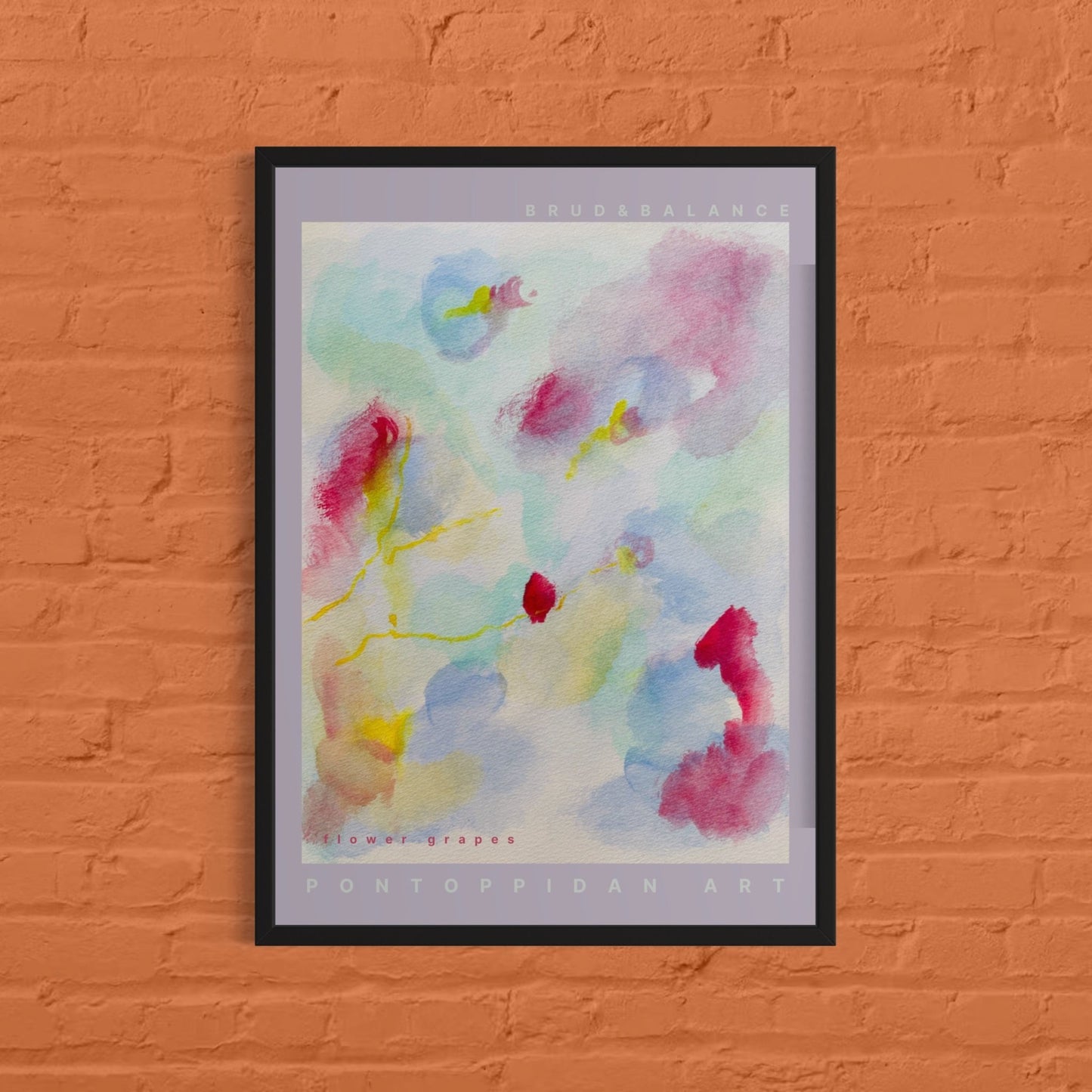 Flower grapes - Plakat - PONTOPPIDAN ART