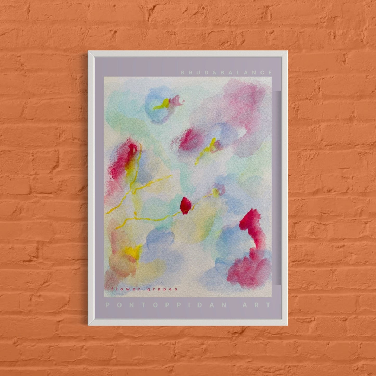 Flower grapes - Plakat - PONTOPPIDAN ART