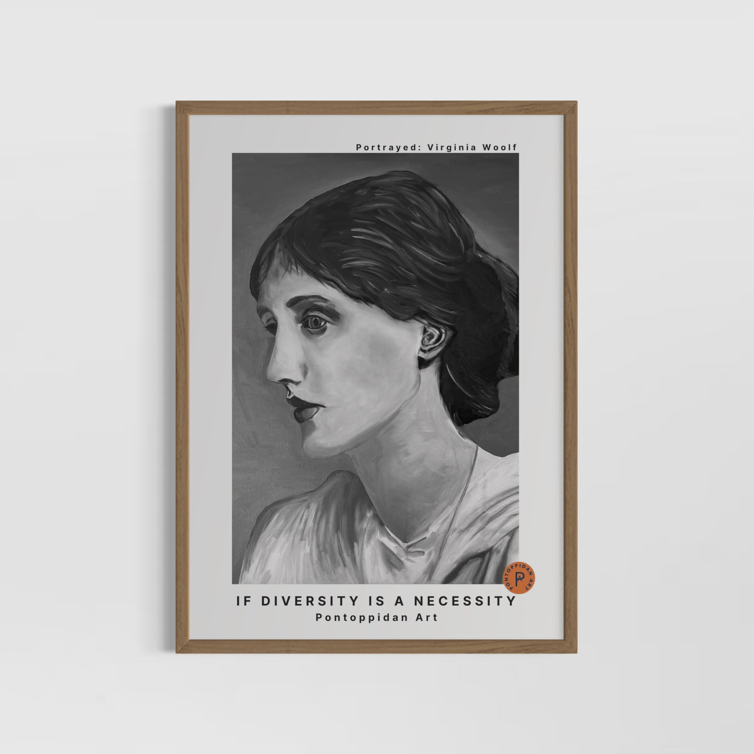 If Diversity is a Necessity - Virgirnia Woolf - A5 Plakat signeret