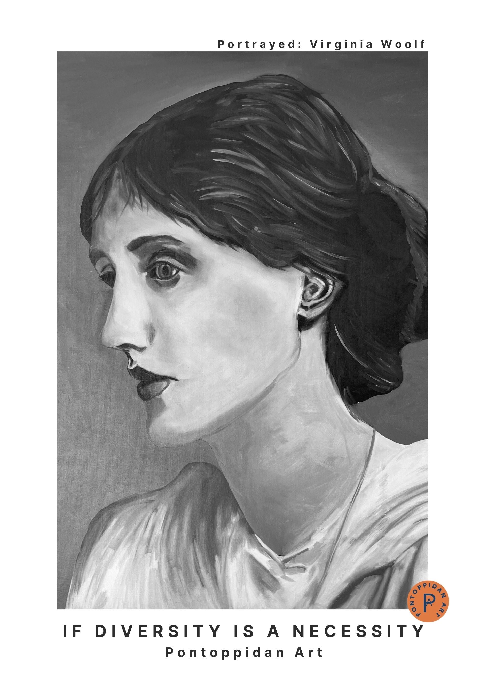 If Diversity is a Necessity - Virgirnia Woolf - A5 Plakat signeret