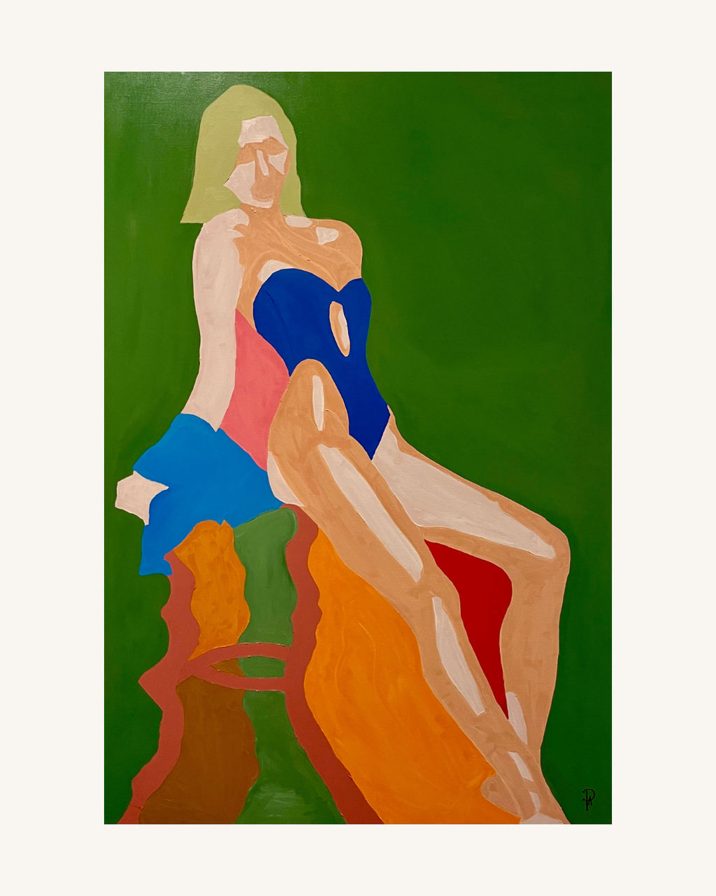 Immediately - Unikt værk 70x100 cm
