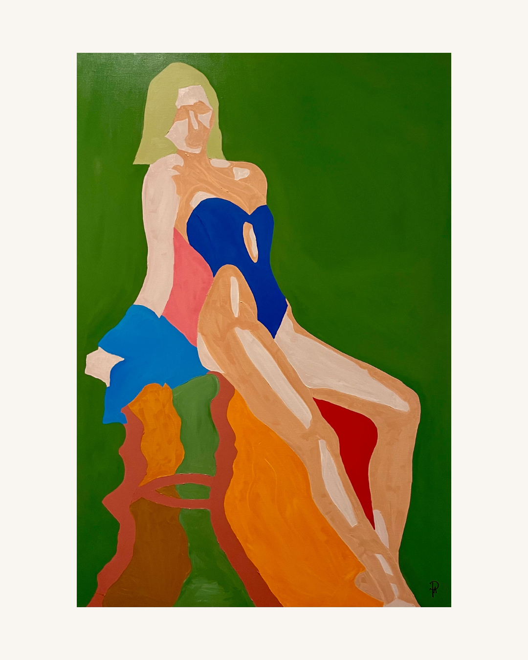 Immediately - Unikt værk 70x100 cm