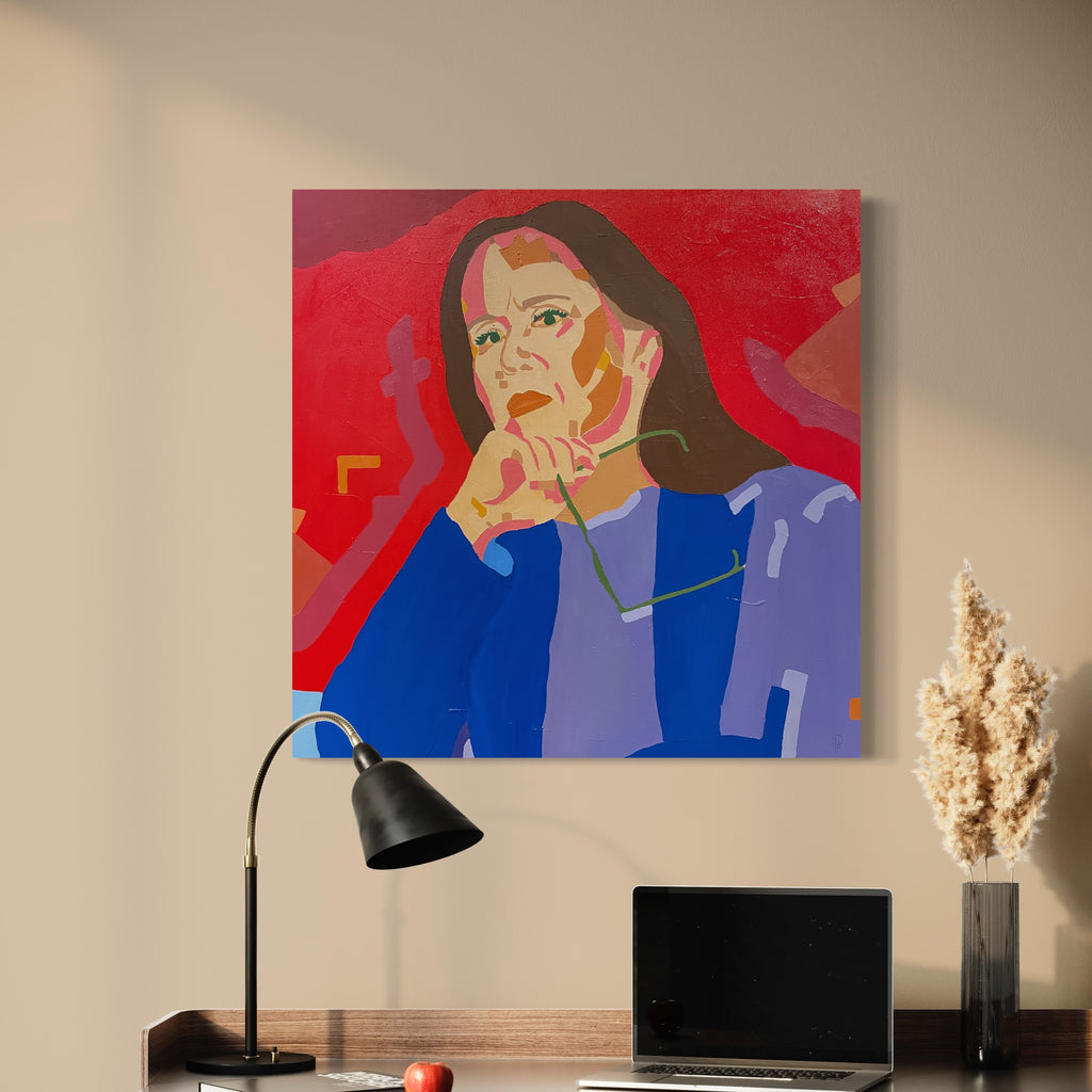 Loaded, Well Because - Painting 80x80 cm - ASK FOR PRICE