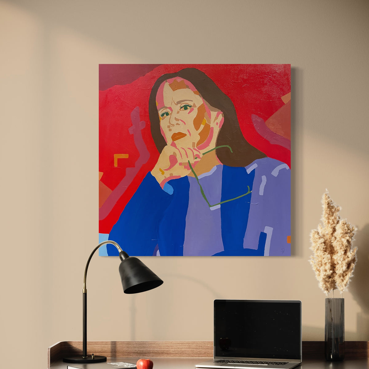 Loaded, Well Because - Painting 80x80 cm - ASK FOR PRICE