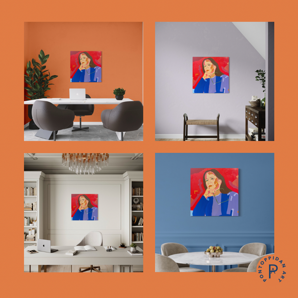 Loaded, Well Because - Painting 80x80 cm - ASK FOR PRICE