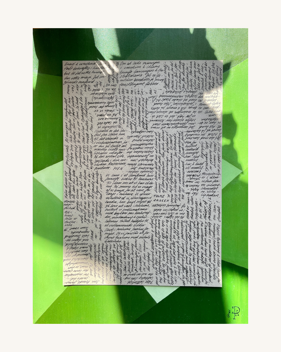 Som Arendt formulerede - Unikt værk 30x40 cm