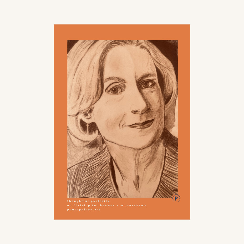 On Thriving for Humans, Martha Nussbaum – Kunstplakat