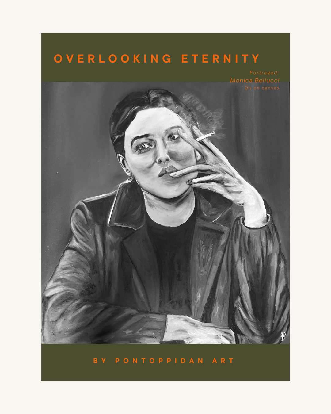 Overlooking Eternity - Monica Bellucci - Limited edition kunsttryk