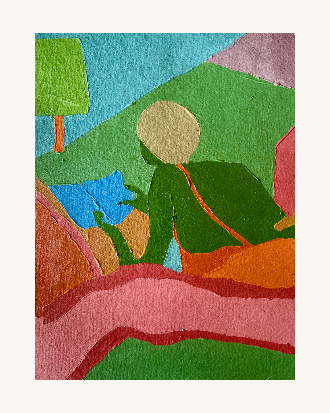 Pain on paper - Unikt værk A4