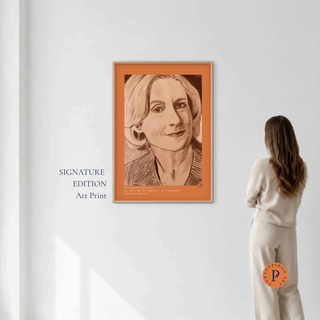 On Thriving for Humans, Martha Nussbaum – Kunstplakat