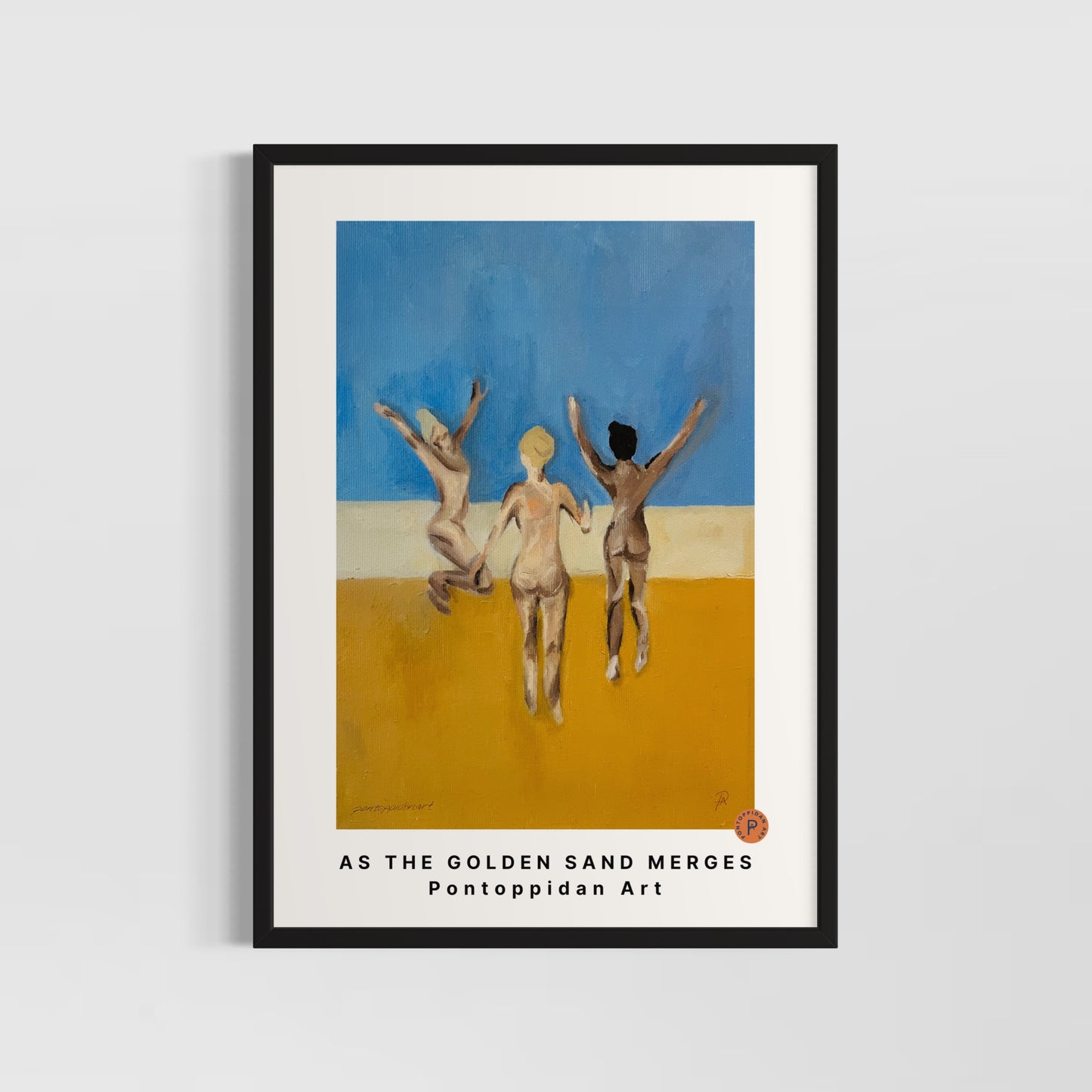 Premium Art Print - As The Golden Sand Merges