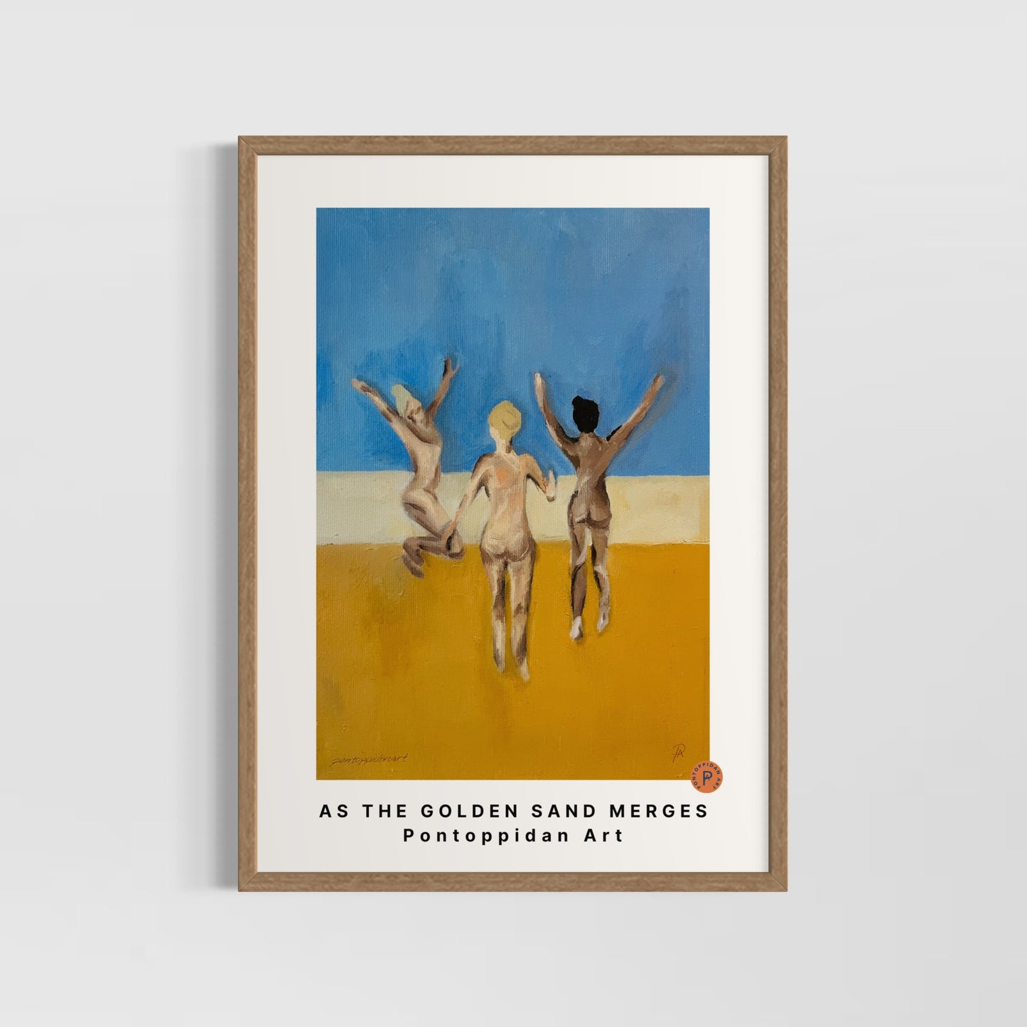 Premium Art Print - As The Golden Sand Merges