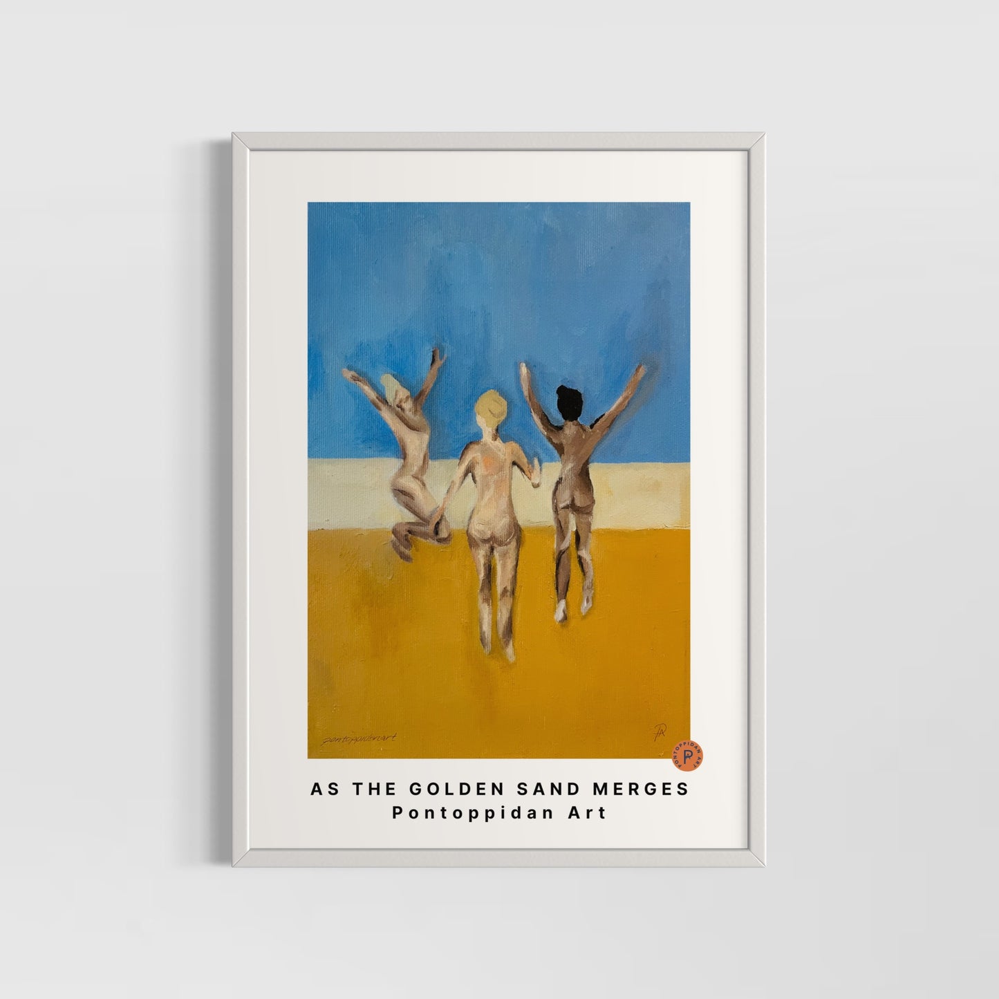 Premium Art Print - As The Golden Sand Merges