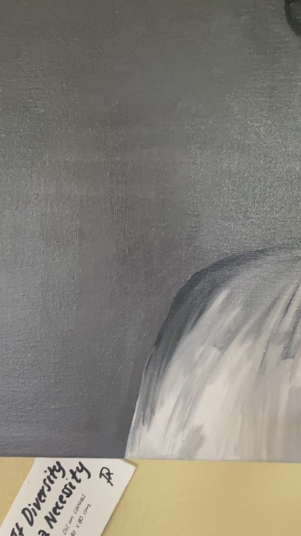 If Diversity is a Necessity - Virginia Woolf - Unikt værk 80x80 cm