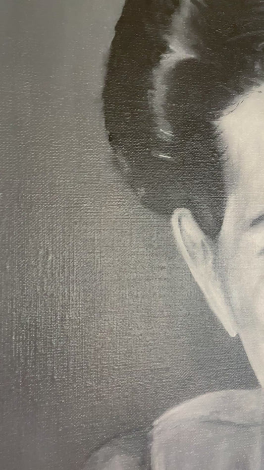 Free Limits - Simone de Beauvoir Painting 70x90 cm - ASK FOR PRICE