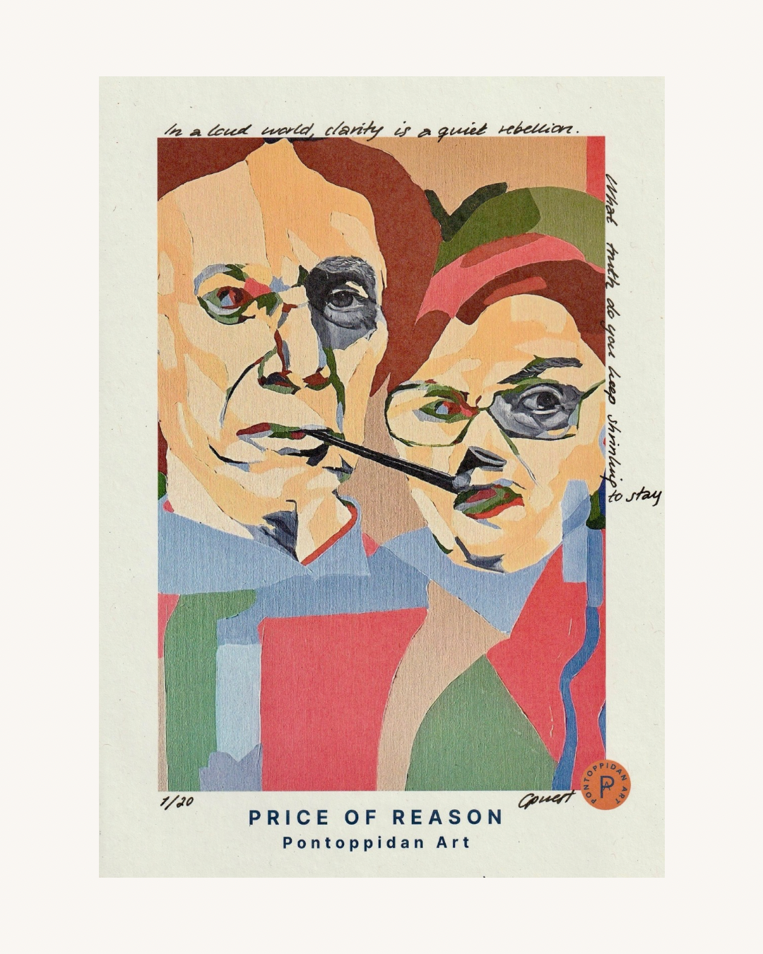 Price of Reason - Filosofisk Limited Edition Kunstkort A5