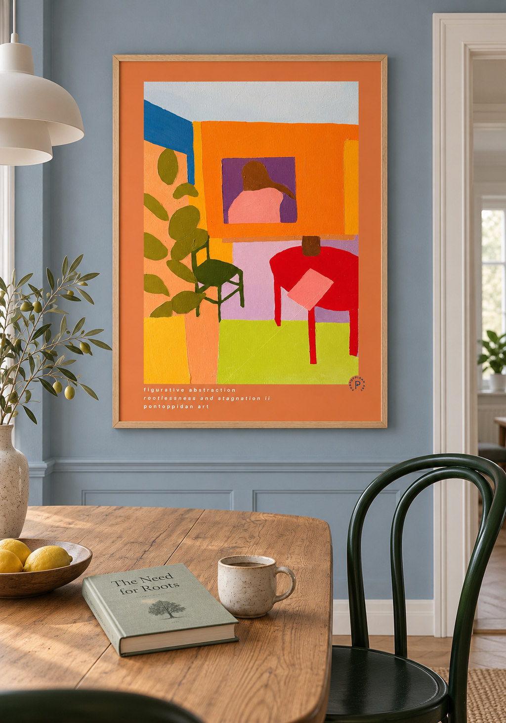 Rootlessness & Stagnation II — Signatur i interiør — Pontoppidan Art