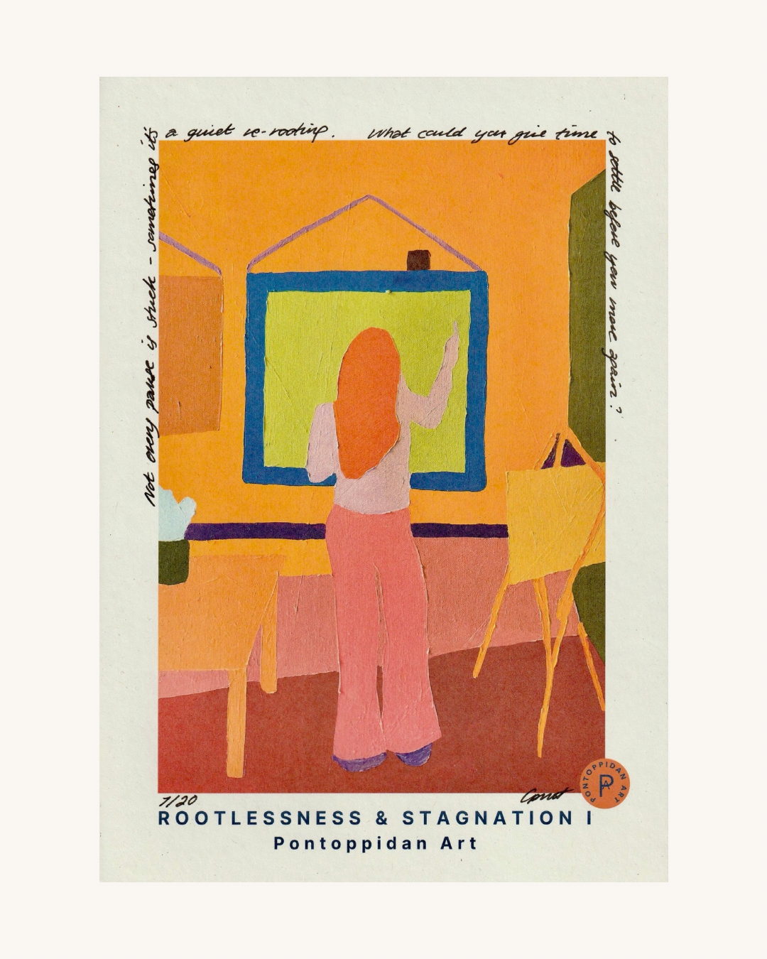 Rootlessness & Stagnation I - Filosofisk Limited Edition Kunstkort A5