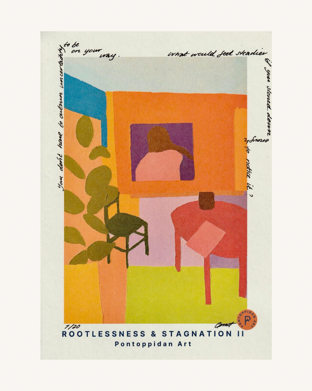Rootlessness & Stagnation II - Filosofisk Limited Edition Kunstkort A5
