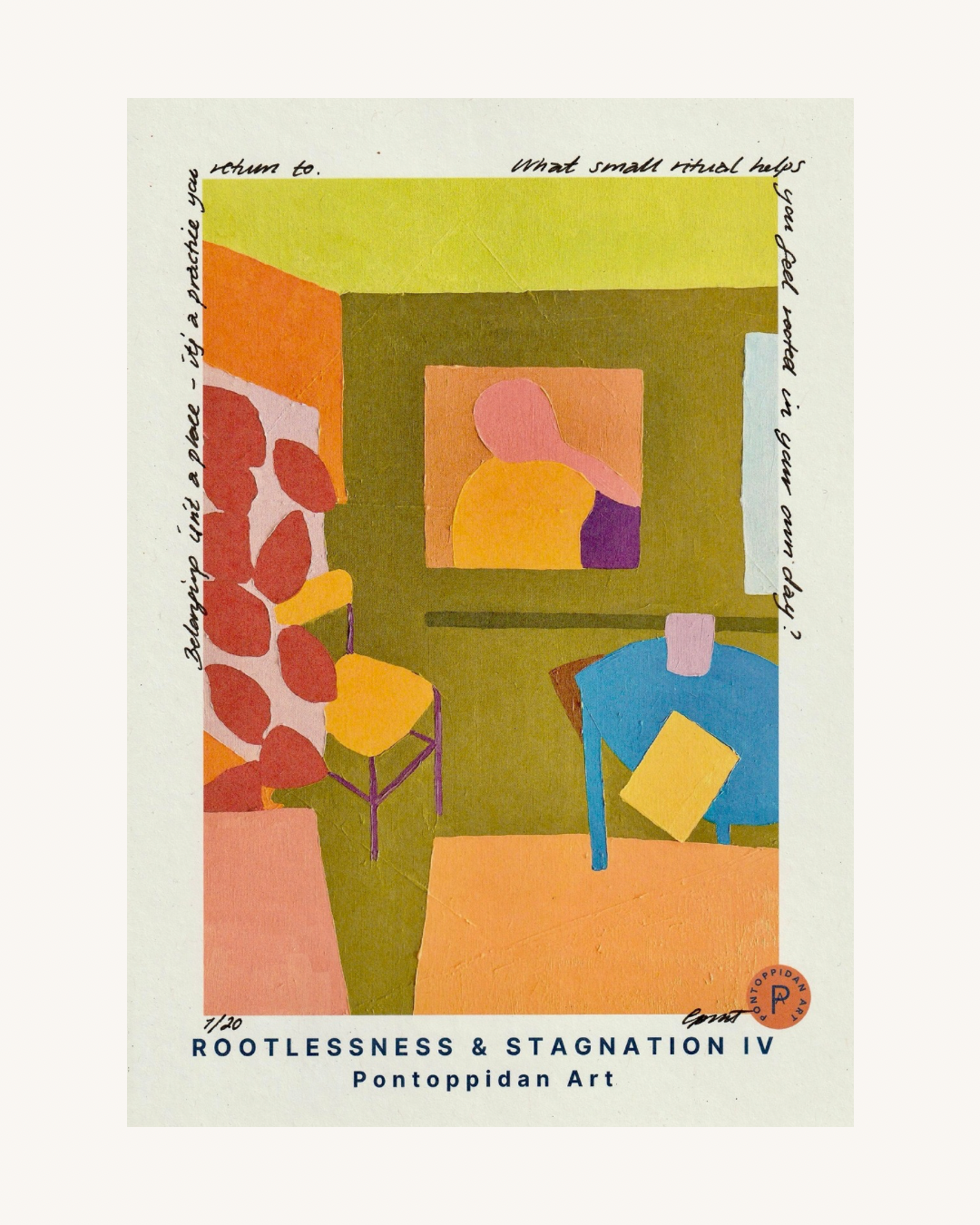 Rootlessness & Stagnation IV - Filosofisk Limited Edition Kunstkort A5