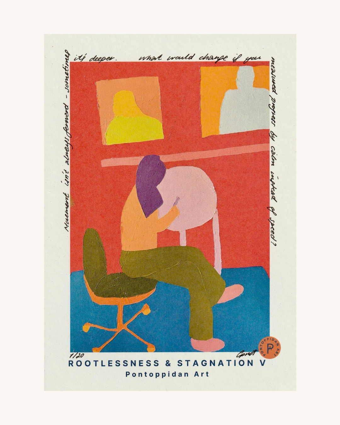 Rootlessness & Stagnation V - Filosofisk Limited Edition Kunstkort A5