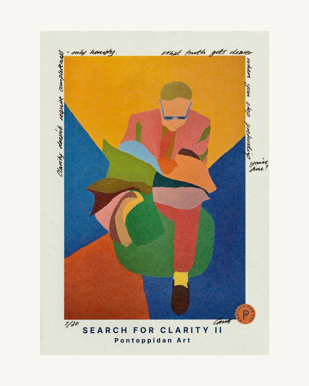 Search for Clarity II - Filosofisk Limited Edition Kunstkort A5
