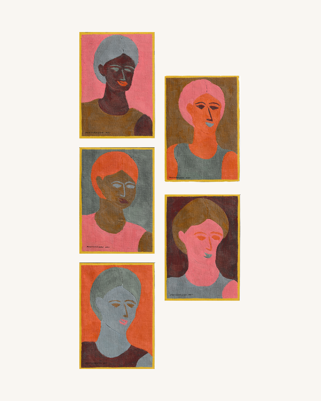 The Unity of Multiplicity - Unikt værk á 5 stk. 20x30 cm