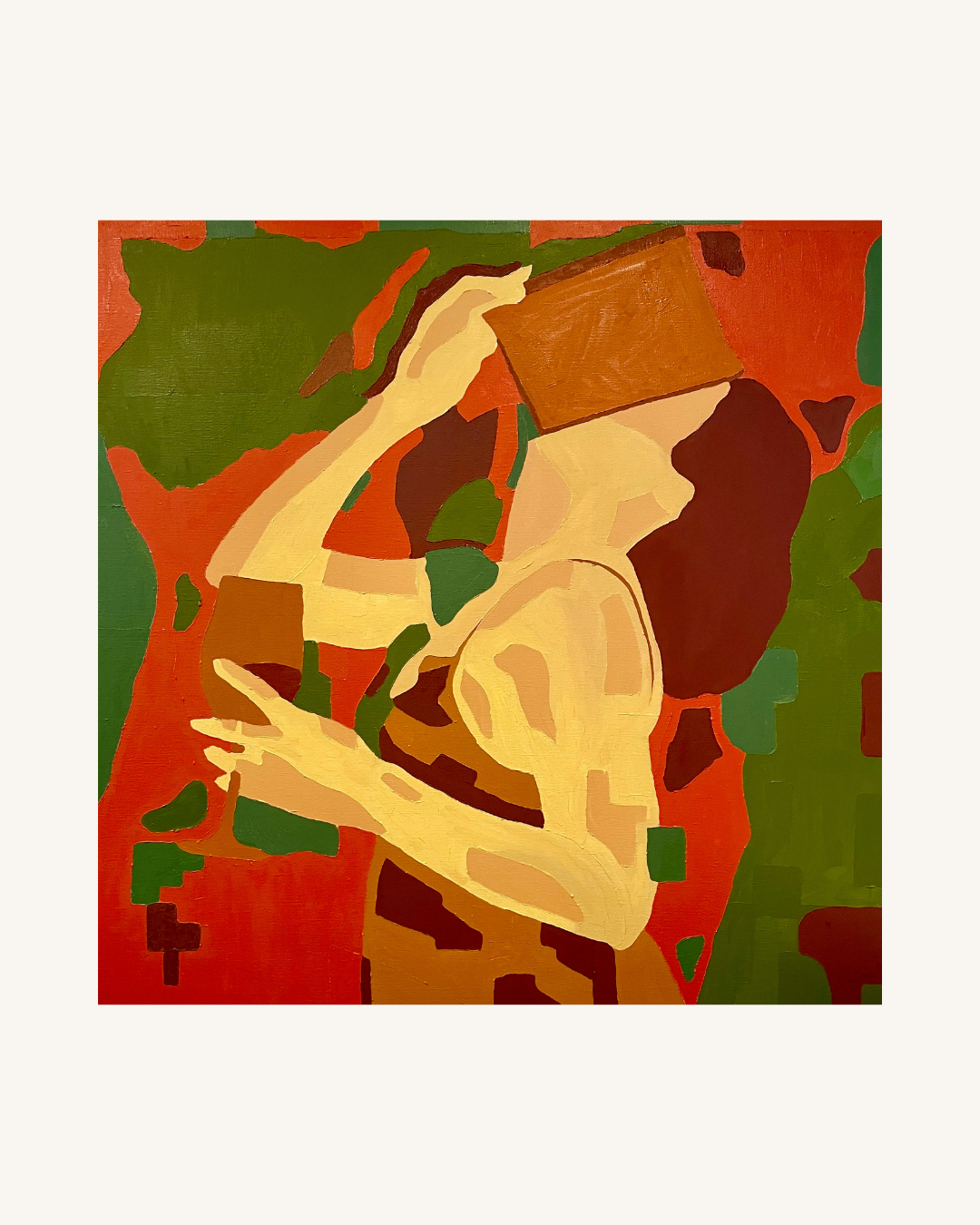 Unfinished Before It Perishes - Unikt værk 100x100 cm